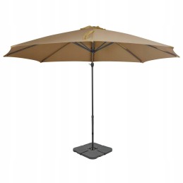 Garden Umbrella with Portable Base, Taupe