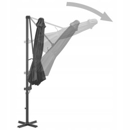 Large folding garden umbrella with base garden