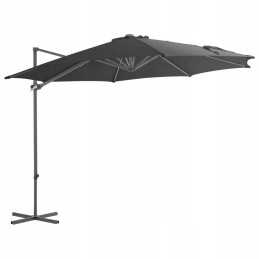Vidaxl Garden Parasol with Portable Base Anthracite
