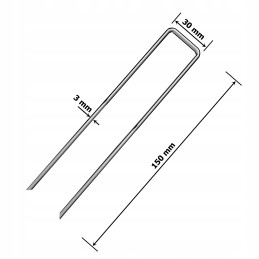 Metaliniai smeigtukai augintam audiniui 100vnt