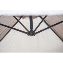 Lehmann grey 350 x 240 cm cantilever parasol + ebook - how to care for your garden - effective tips