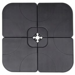 Sodo skėtis 3,25 m, baltas, aliuminis su pagrindu