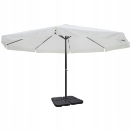 Garden umbrella 3.25m x 5m, white, aluminum frame