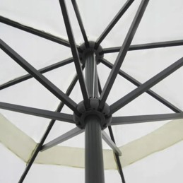 Garden umbrella 3.25m x 5m, white, aluminum frame