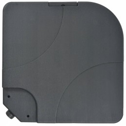 Alumīnija dārza lietussargs 3,85 m x 5 m terakota