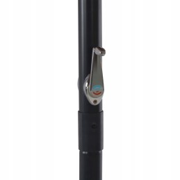 Garden umbrella, aluminium frame, uv, portable base, 3.85m x 5m, terra