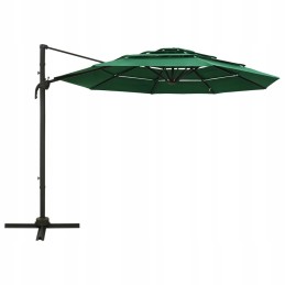 Large foldable garden umbrella adjustable 3x3 m