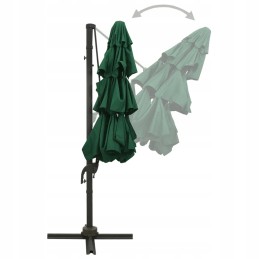 Large foldable garden umbrella adjustable 3x3 m