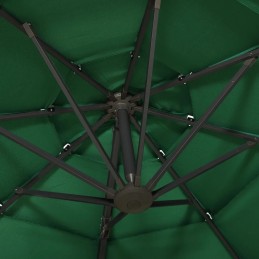 Large foldable garden umbrella adjustable 3x3 m