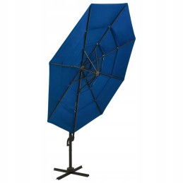 Large foldable garden umbrella adjustable 3x3 m