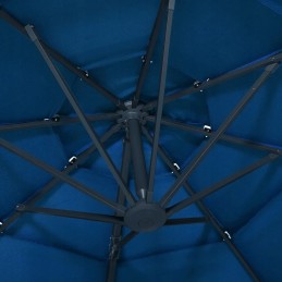 Liels salokāms regulējams dārza lietussargs 3x3 m