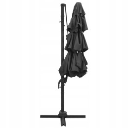 Large foldable garden umbrella adjustable 3x3 m