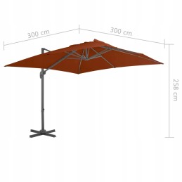 Suur kokkupandav terrassi aiavari 300x300 cm