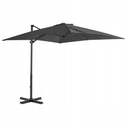 Folding garden umbrella on a solid pole for a terrace, garden, balcony 250x250cm