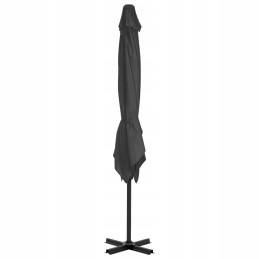 Folding garden umbrella on a solid pole for a terrace, garden, balcony 250x250cm