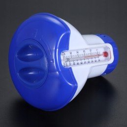 Baseino chloro dozatorius, baseino cheminių medžiagų plūdė su termometru 2 viename