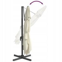 Folding garden umbrella on a solid pole for a terrace, garden, balcony, 300x300cm