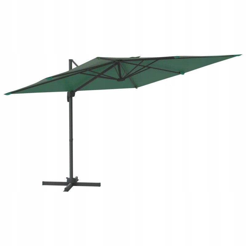 Folding garden umbrella on a solid pole for a terrace, garden, balcony, 300x300cm