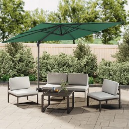 Folding garden umbrella on a solid pole for a terrace, garden, balcony, 300x300cm