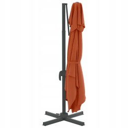 Folding garden umbrella on a solid pole for a terrace, garden, balcony, 300x300cm
