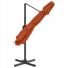 Folding garden umbrella on a solid pole for a terrace, garden, balcony, 300x300cm
