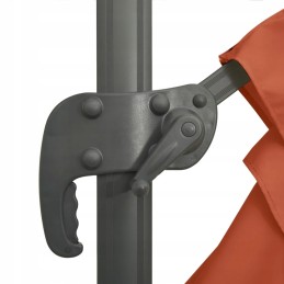 Folding garden umbrella on a solid pole for a terrace, garden, balcony, 300x300cm