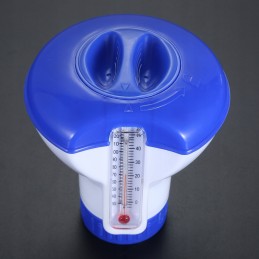 Baseino chloro dozatorius, baseino cheminių medžiagų plūdė su termometru 2 viename