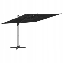 Folding garden umbrella on a solid pole for a terrace, garden, balcony, 300x300cm