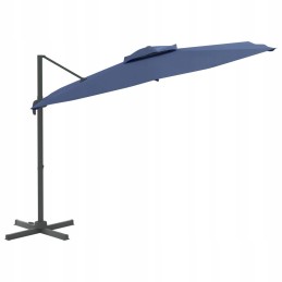 Folding garden umbrella on a solid pole for a terrace, garden, balcony, 400x300cm