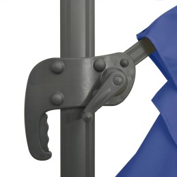Folding garden umbrella on a solid pole for a terrace, garden, balcony, 400x300cm