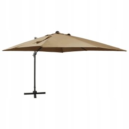 Folding garden umbrella on a solid pole for a terrace, garden, balcony, led, 300 cm