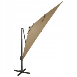 Folding garden umbrella on a solid pole for a terrace, garden, balcony, led, 300 cm