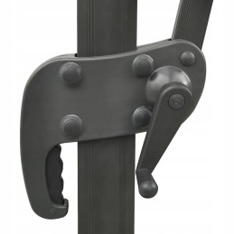 Folding garden umbrella on a solid pole for a terrace, garden, balcony, led, 300 cm