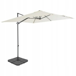 Folding garden umbrella on a solid pole for a terrace, garden, balcony