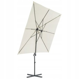 Folding garden umbrella on a solid pole for a terrace, garden, balcony