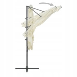 Folding garden umbrella on a solid pole for a terrace, garden, balcony