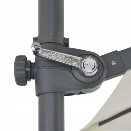 Folding garden umbrella on a solid pole for a terrace, garden, balcony