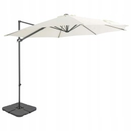 Folding garden umbrella on a solid pole for a terrace, garden, balcony