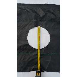 Žemės ūkio audinys, skylutės tujoms, mėlynėms, 60 cm į metrą