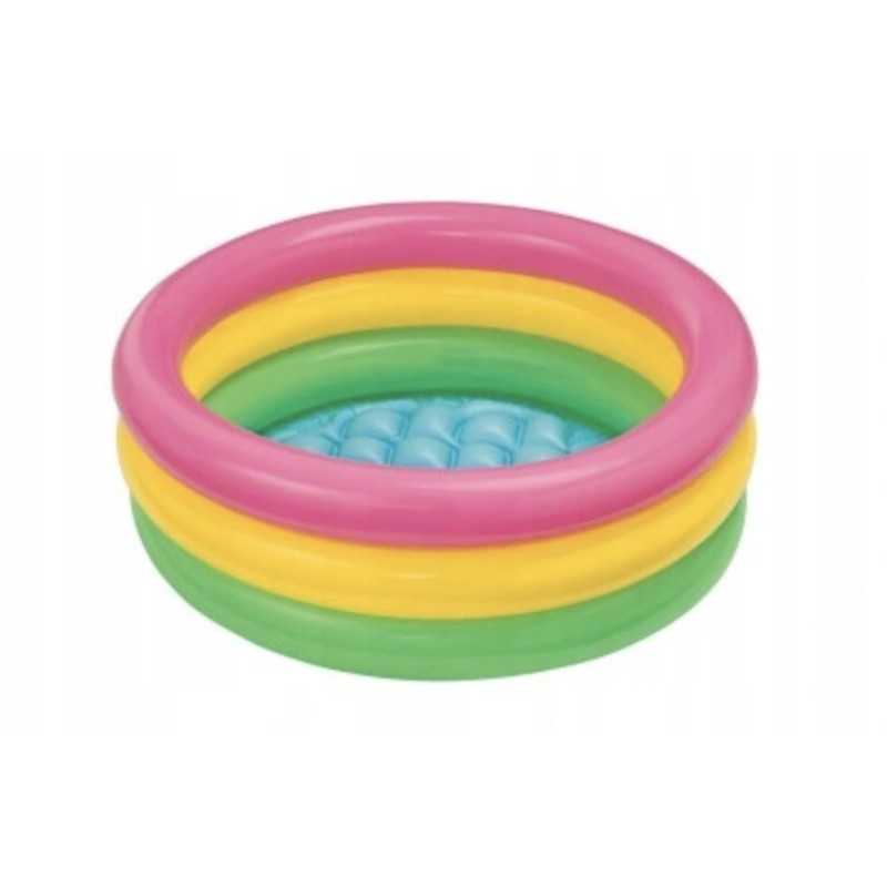 Vaivorykštės sodo pripučiamas baseinas 86x25cm intex 58924