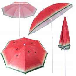 Folding sun umbrella 180cm garden balcony with tilt function watermelon
