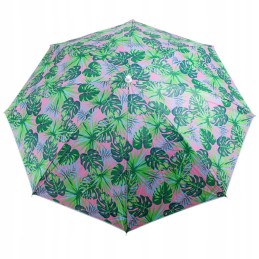 Folding sun umbrella 180cm garden balcony with tilt function leaves