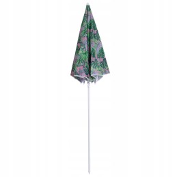 Folding sun umbrella 180cm garden balcony with tilt function leaves