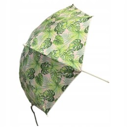 Folding sun umbrella 180cm garden balcony with tilt function leaves
