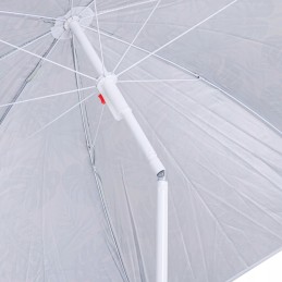 Folding sun umbrella 180cm garden balcony with tilt function leaves