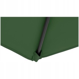 Hanging garden umbrella green 300cm upf 50 tilting on side arm