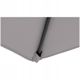 Garden parasol with side arm for garden terrace 300 x 290 cm gray