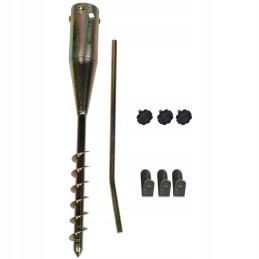 Base for umbrella attachment, metal, screw-in, 1032887
