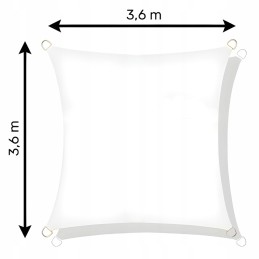 ✴️ garden shade sail waterproof square uv shade 3.6x3.6m ✴️