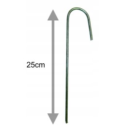 Smeigtukai metalinis smeigtukas tvirtinimui augintas audinys ir tinklelis 25cm 100vnt